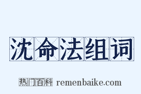 沈命法组词是什么意思的图片